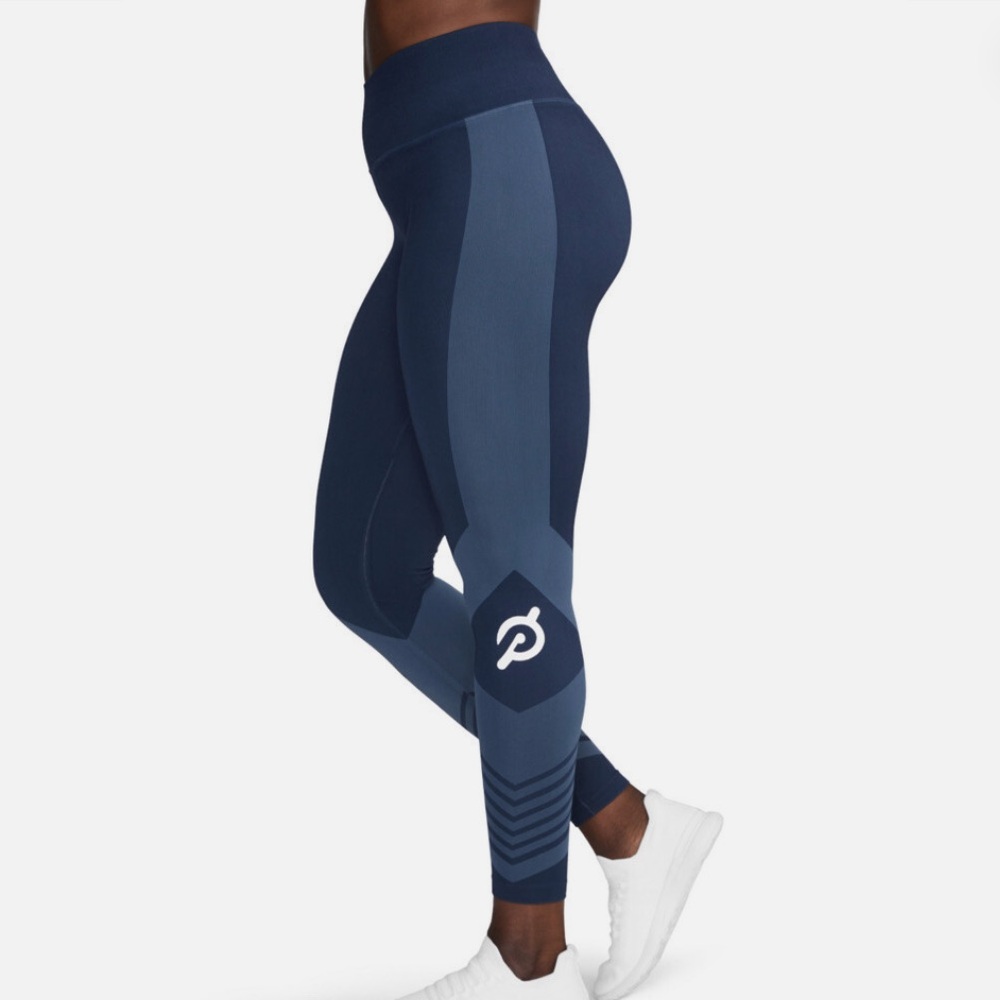 Peloton Blue Seamless Leggings, Small